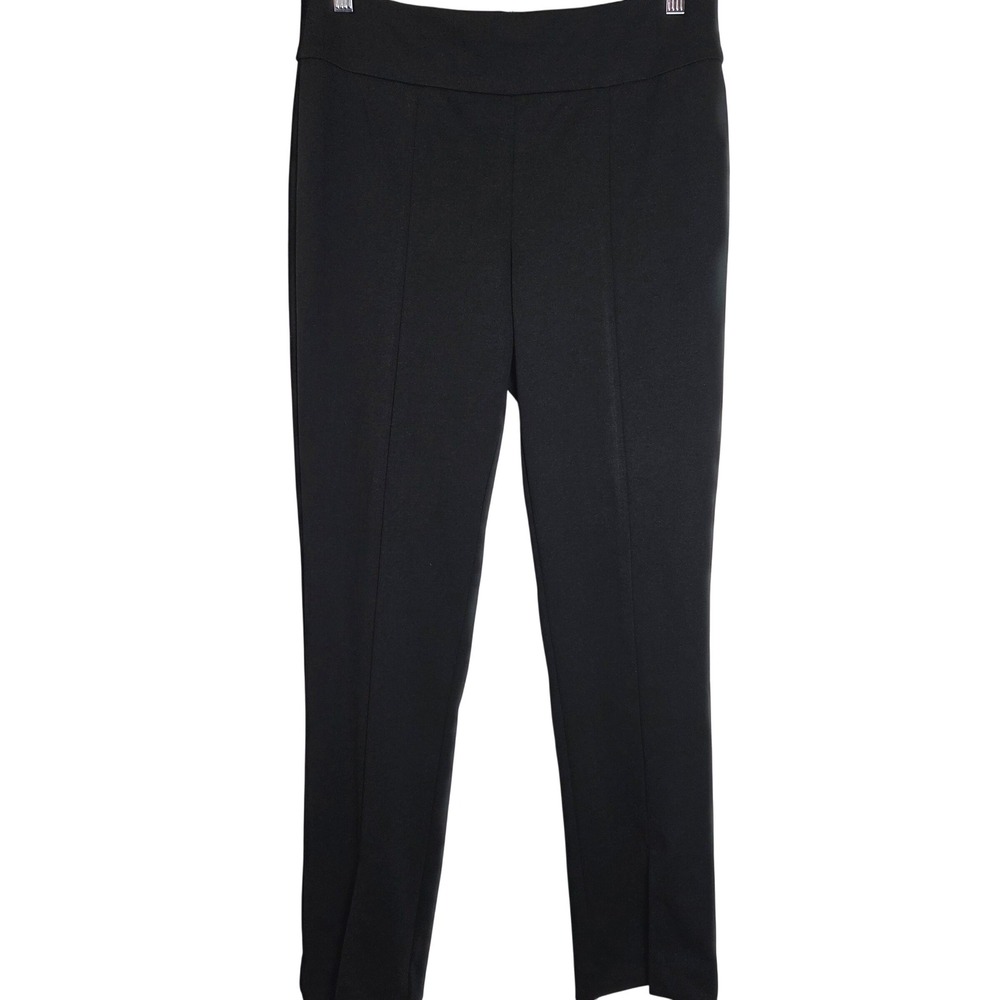Nine West Pull On Pants Slim Straight Elastic Waist Work Office Travel M